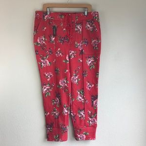 🔥AFRM High Waist Lace Up Floral Print Jogger